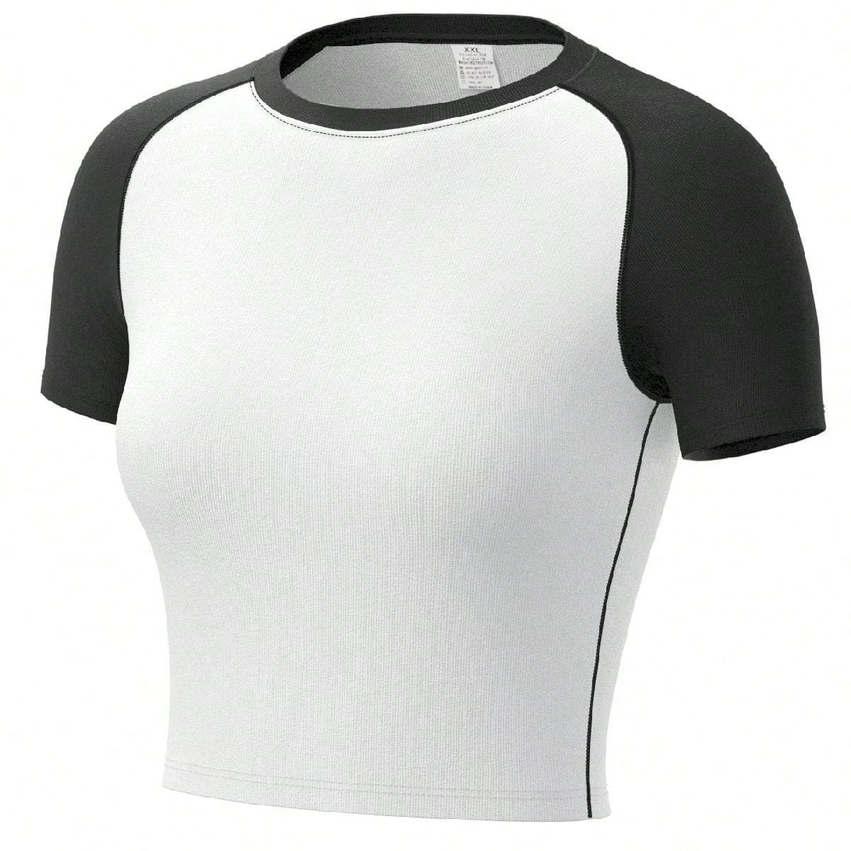 T-shirt de sport pour femmes col rond de base avec manches courtes et séchage rapide, adapté pour la course, le yoga et les activités en plein air